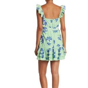 🍀WAS $56:Likely Mini Charlotte Dress Tie Waist Sweetheart A-Line Sz10